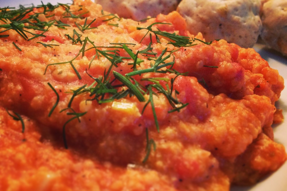 Pan Artur - Kasza jaglana w pomidorach i kulki drobiowe