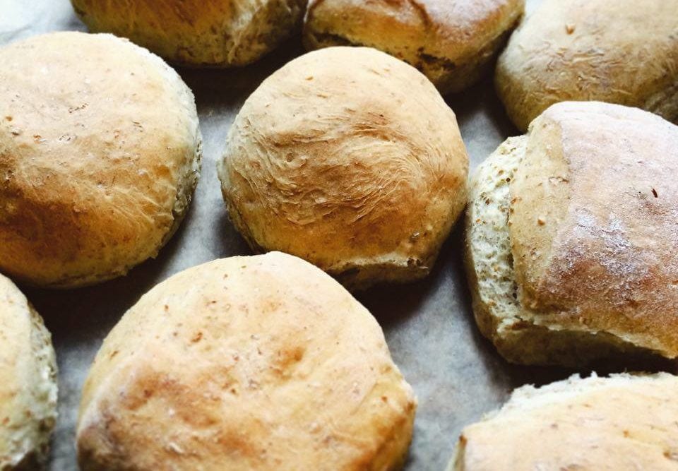 bułki pszenno-żytnie kokosowe